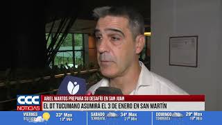 ARIEL MARTOS PREPARA SU DESAFÍO EN SAN JUAN
