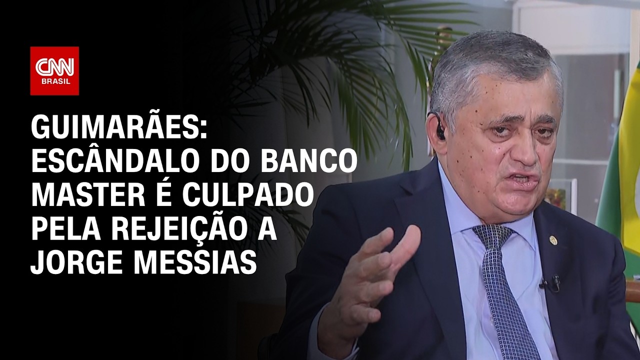 Escândalo do Banco Master é culpado pela rejeição a Jorge Messias, diz José Guimarães | CNN 360º