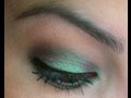 Wearable Green Eye Tutorial with Mica Powders