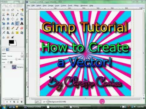 how to vector with gimp
