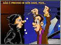 Brasileiro rico assustado canta 