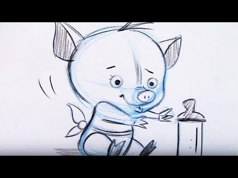 how to draw pig step by step