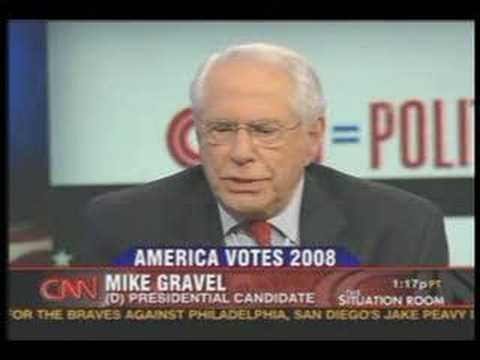 Mike Gravel - Wolf Blitzer Situation ...