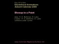 today, we present the standard picture which appears in any algebraic geometry text book in the form of an animation: the blowup of the affine plane in the origin. over each point of the plane there is a unique point in the blowup except for the origin where we have a whole line, called the exceptional line (green). the points on the exceptional line correspond to tangent directions of the affine plane in the origin. since each lines through the origin passes it in a different direction, the corresponding lines on the blowup do not intersect. 

this also allows us to find a smooth curve (blue) on the blowup that lies over the singular blue curve in the plane. the singular point of the plane curve has two preimages since the curve passes through the origin in two different directions (white).

if c is any singular curve lying on a smooth surface it is a classical theorem, that one can find a smooth curve d mapping to c, by iterating this process. 

this film was made by hans-christian v. bothmer and oliver labs using surfex.