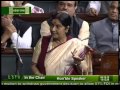 Discussion under Rule184 on Motion to withdraw decision to allow FDI in retail: Smt. Sushma Swaraj