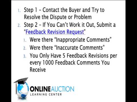 how to respond to negative feedback on ebay