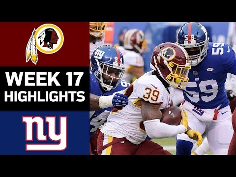 Video: Redskins vs. Giants | NFL Week 17 Game Highlights