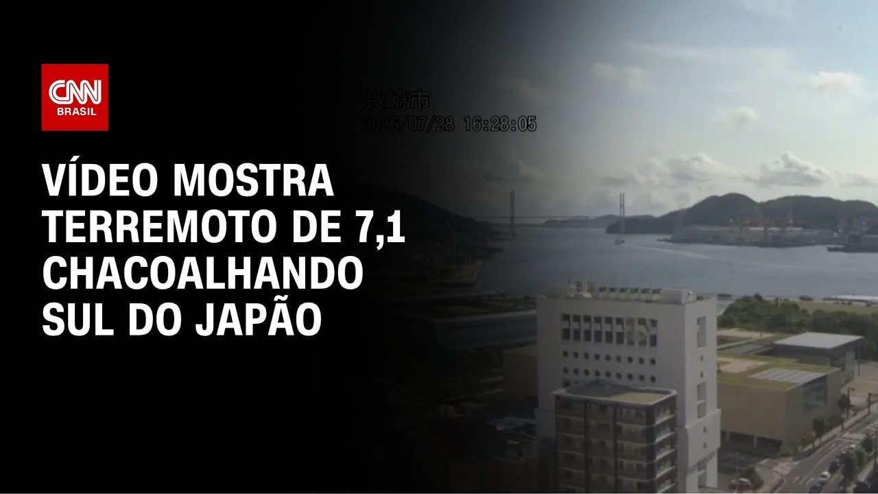 Veja momento em que terremoto de 7,1 chacoalha sul do Japão | CNN BRASIL