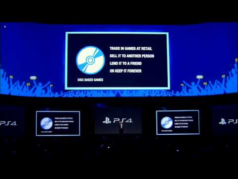 PS4 will Not restrict used games & Will Play offline E3 2013 Sony Press Conference【Highlights】 E3M13