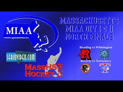 MIAA Ice Hockey Div I & II North Sectional Finals from Tsongas Arena