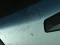 Huge hail balls vs car
