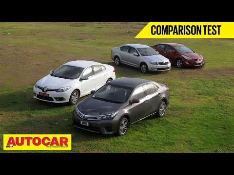 2014 Toyota Corolla vs Skoda Octavia vs Hyundai Elantra vs Renault Fluence | Comparison Test 2014 Toyota Corolla vs Skoda Octavia vs Hyundai Elantra vs Renault Fluence | Comparison Test
