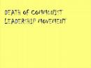 COMUNISM: A WALKING TIMELINE \