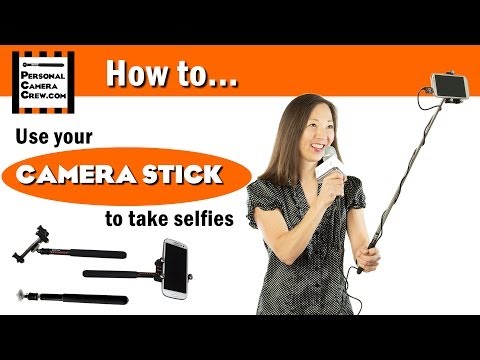 how to use the selfie stick