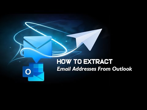 how to harvest email addresses from outlook