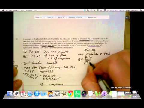 how to perform a two proportion z test