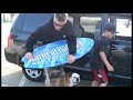 Tillman the Skateboarding Bulldog SKIMBOARDING!