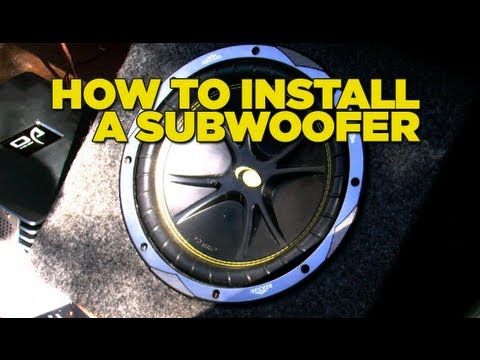 How To Install A Sub Woofer