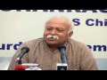 DR MOHAN RAO BHAGWAT AT CHANDIGARH :: 3/6 :: ATTENDS TO MEDIA'S QUESTIONS