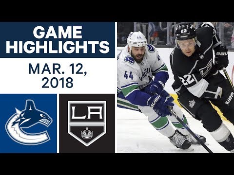 Video: NHL Game Highlights | Canucks vs. Kings - Mar. 12, 2018
