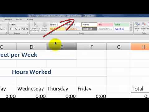 how to define weeks in excel