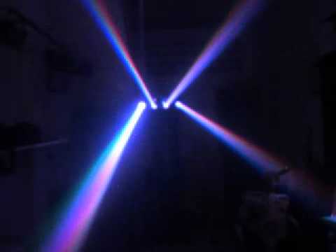 Đèn scan LED 4 cửa hiệu ứng tia mạnh