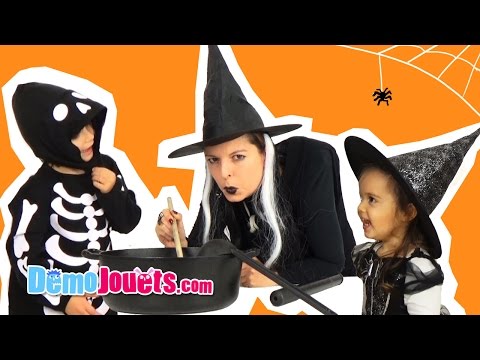 Déguisement Halloween Sorciere et Costume Squelette Oxybul - Démo Jouets