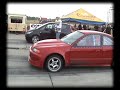 Honda Civic Red Rocket Turbo Vs. Mitsubishi Colt CZ3 Drag Race [1/4 Mile]