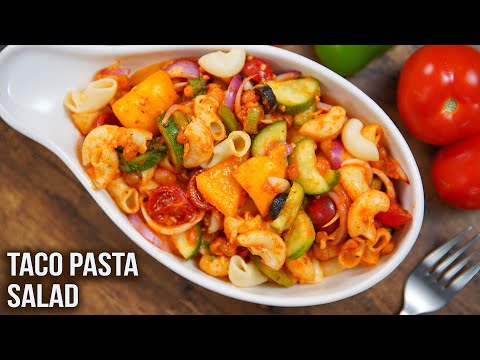 Taco Pasta Salad | How To Make Taco Pasta Salad | Quick & Easy Tacos | Salad Recipe | Ruchi