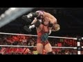 Ryback attacks Zack Ryder, moments after Long Island Iced Z's match against Cody Rhodes: Raw, May 20