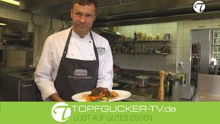 Rammenauer Karpfenteller | Zitronenkokosschaum | Süßkartoffelgemüsegröstel | Topfgucker-TV Rammenauer Karpfenteller | Zitronenkokosschaum | Süßkartoffelgemüsegröstel | Topfgucker-TV