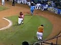 Agui, Guarito y Bravin animando el Juego de Estrellas