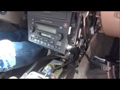 how to remove cd player from 2005 acura rl