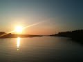 sunset at the river