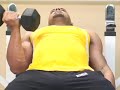 Bodybuilding Exercises : Bodybuilding: Biceps Incline Dumbbell Curls