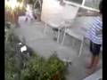 HaHa Darice falls into chair lol