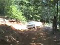 Earl doing a burnout in a 1991 Jeep Grand Wagoneer at URE