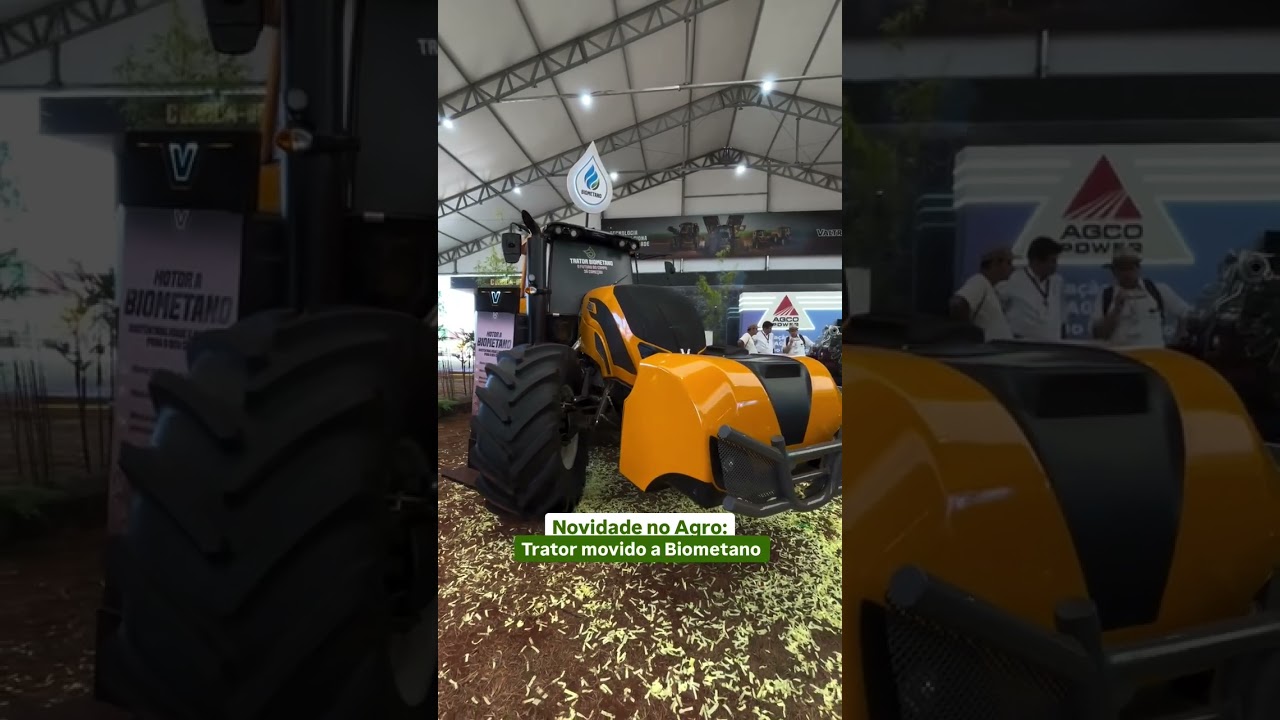 Trator a biometano pode revolucionar o agro 🌱#bioenergia #sustentabilidade #agro