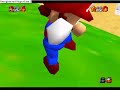 Super Mario 64-Top of the castle with 0 stars!