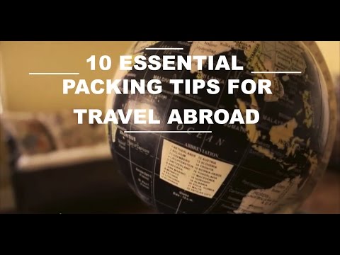 how to pack for an overseas trip