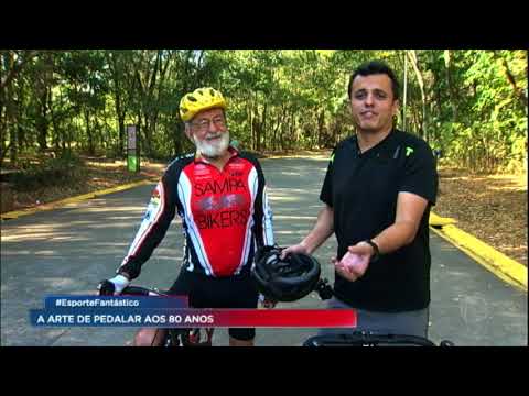 Reportagem Esporte Fantástico - Pintor mostra aos 80 anos que a arte de pedalar não tem idade