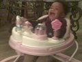 Ronnie walking in his walker @Grandma's