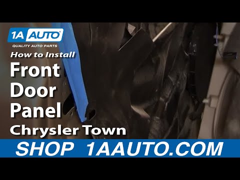 How to Install Replace Remove Front Door Panel Chrysler Town and Country 04-07 1AAuto.com