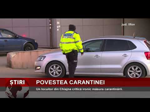 Un locuitor din Chiajna critică ironic măsura carantinării