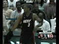 highlights of d wade colliding with josh smith and a controversial flagrant foul call