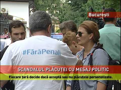 Scandalul plăcuțelor de înmatriculare cu mesaj anti-PSD