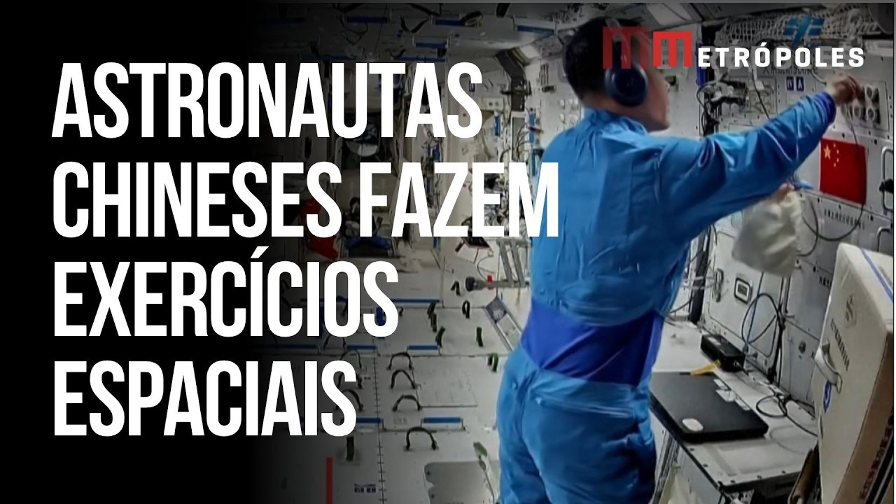 Tripulação da Shenzhou 21, da China, realiza experimentos espaciais