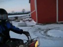 Matt on the three wheeler Matt on the three wheeler