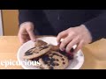 Making Vegan Pancakes with Berries