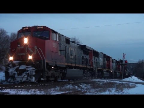 2660 - At around 18:15AST, CN 2660 leads a three unit lash up eastbound near the old train station in Rothesay, NB. This is the return trip for